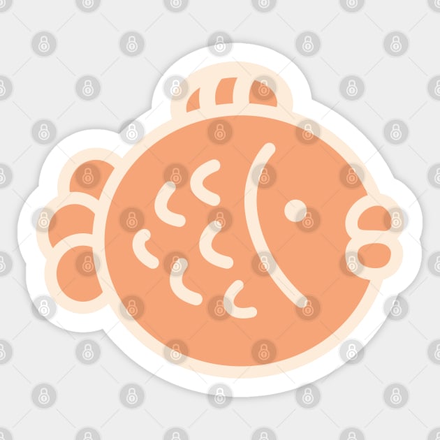 Taiyaki fish Sticker by lucky-artisan